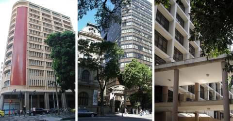Fotos dos prédios da Justiça Federal no Rio de Janeiro