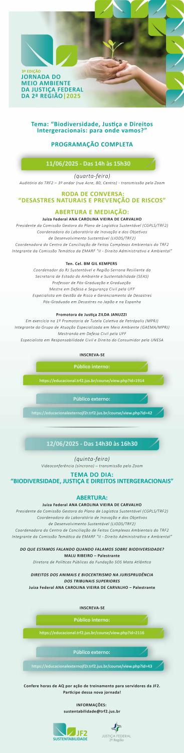 Programação completa