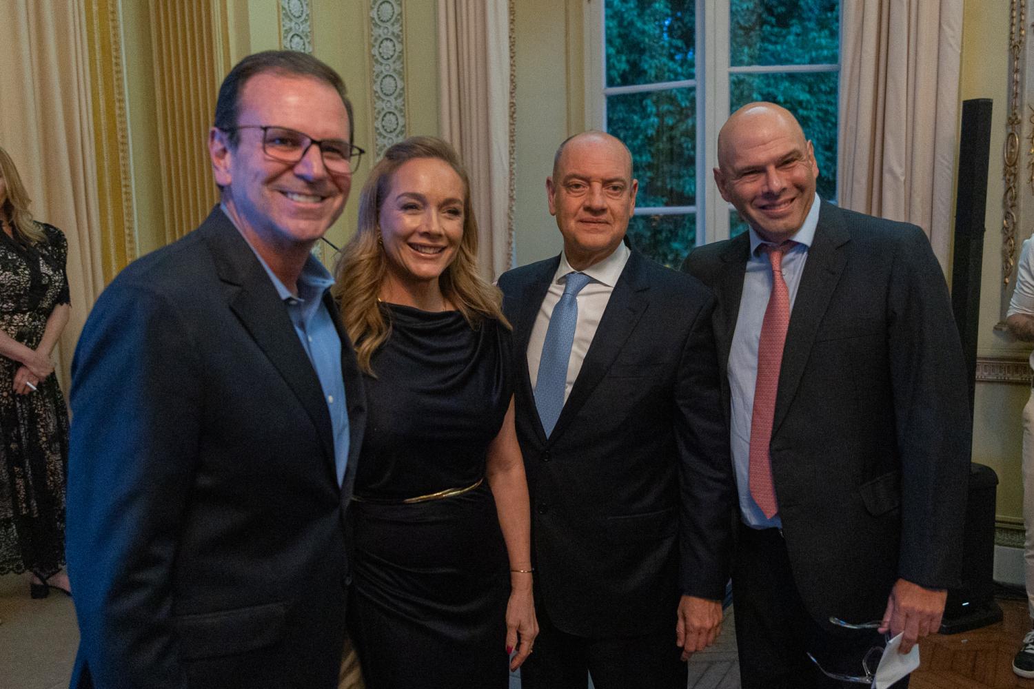 Prefeito Eduardo Paes; desembargadora federal Carmen Silvia Lima de Arruda; presidente do TJRJ, desembargador Ricardo Couto de Castro; procurador-geral da Procuradoria-Geral do Rio de Janeiro no período de 2001 a 2008, Júlio Rabello Horta. Foto: Rafael Oliveira/TJRJ