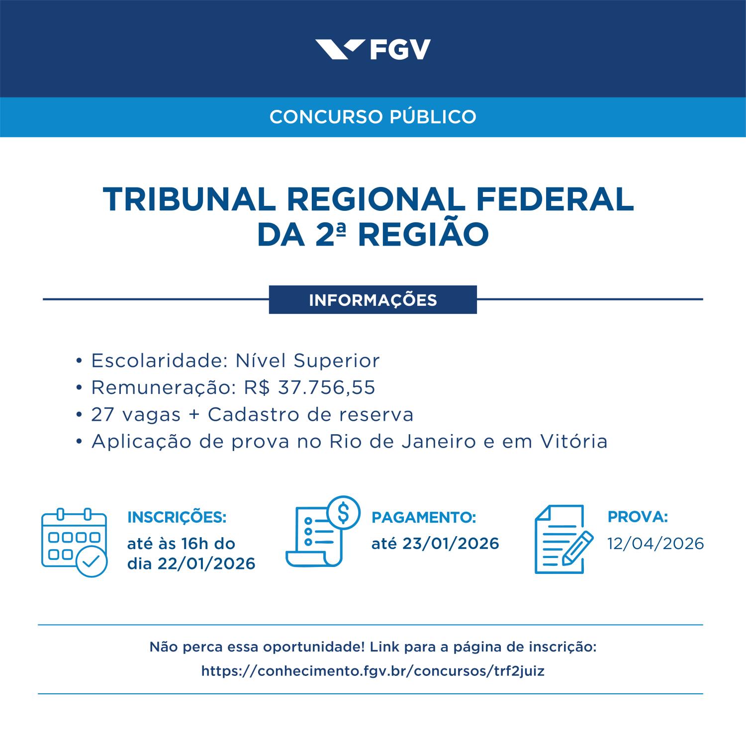 Banner do concurso público para magistratura