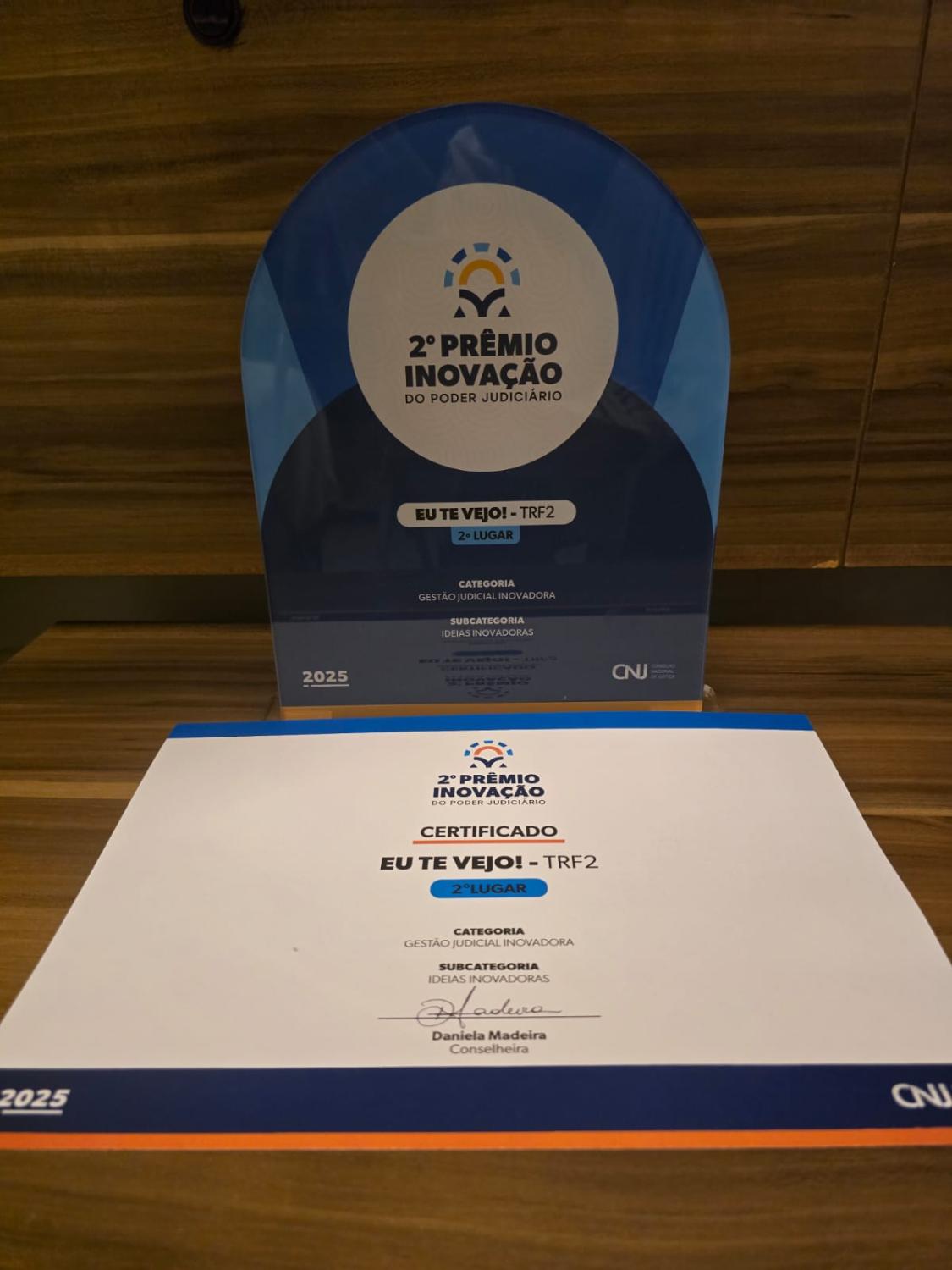 Prêmio do projeto “Eu te Vejo!”