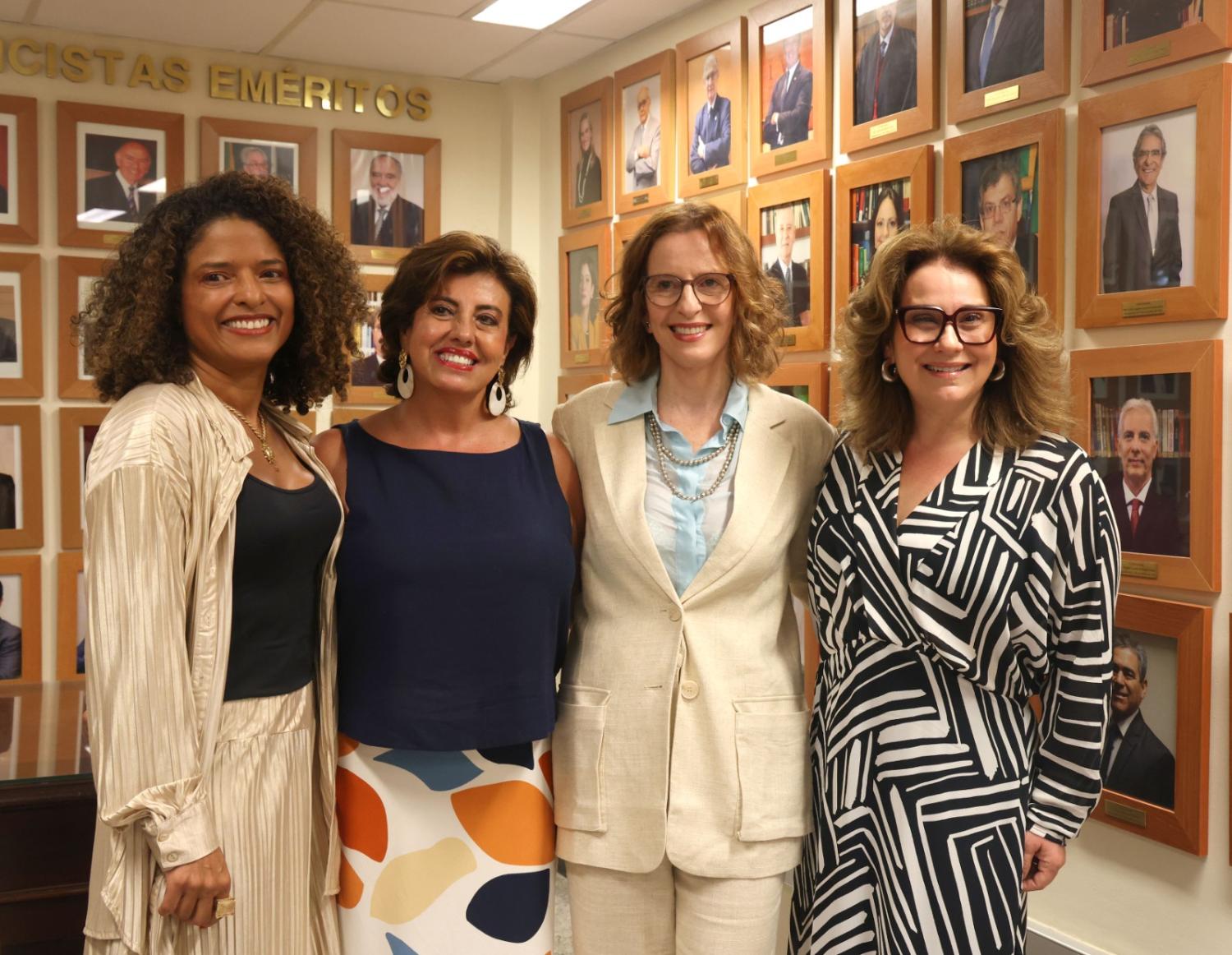 Homenageadas no evento