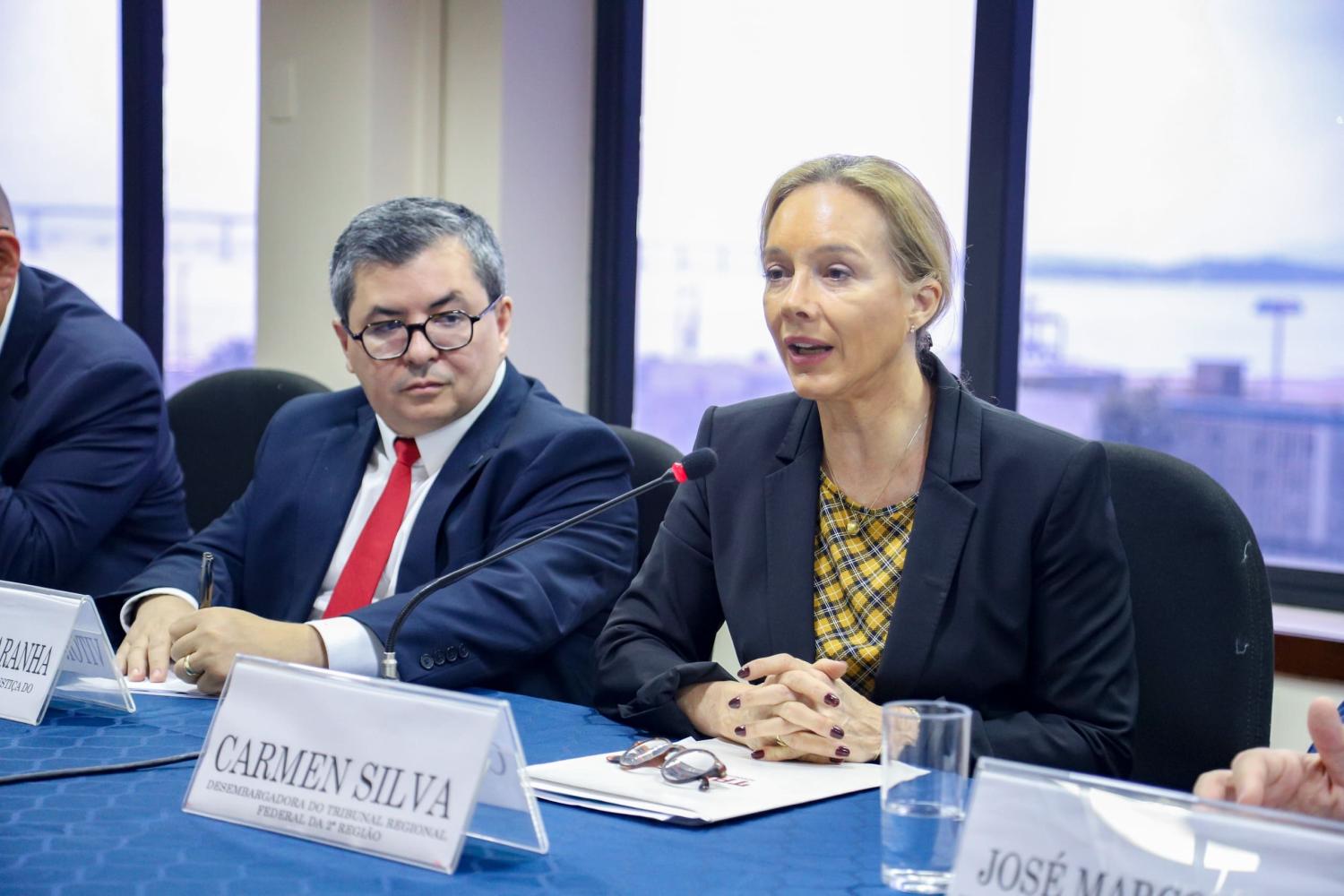 Desembargadora Carmen Silvia palestra