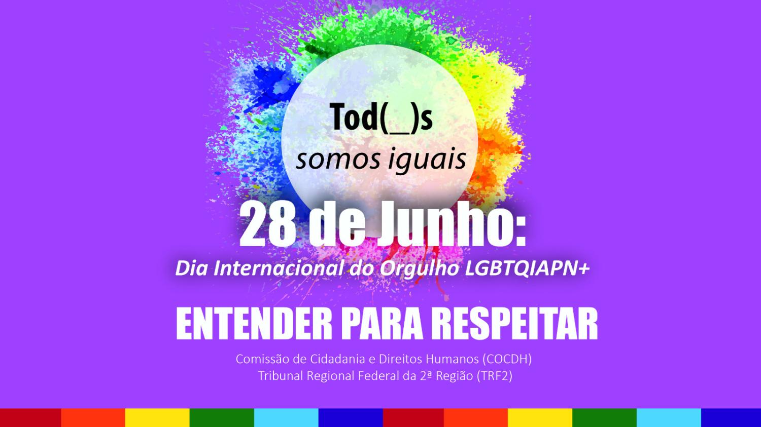 Banner do Dia Internacional do Orgulho LGBT