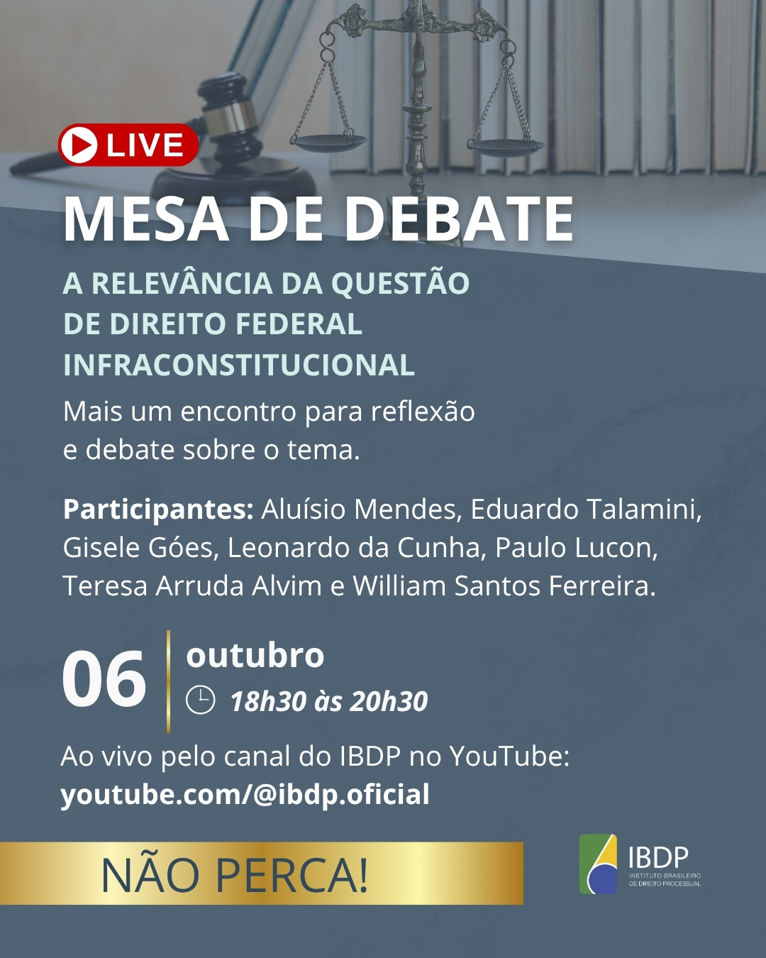 Banner da mesa de debate