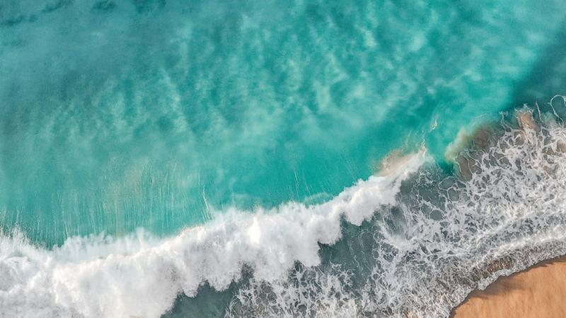 imagem aérea de praia