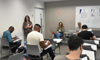 Sala de aula do Concurso