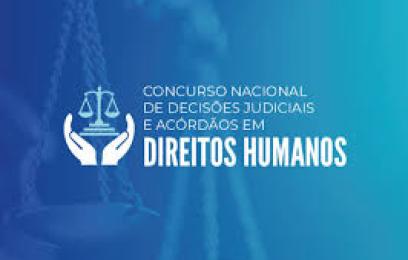 Banner do Concurso Nacional de Decisões Judiciais e Acórdãos em Direitos Humanos