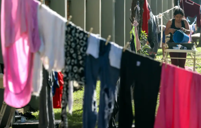 Abrigo para pessoas atingidas pela enchente, em Canoas. Foto: Rafa Neddermeyer/Agência Brasil 