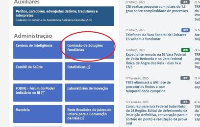 A imagem mostra um print da página da CSF na internet