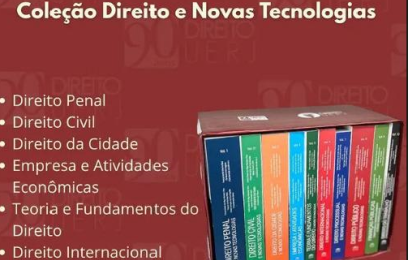 Cartaz do evento com fundo vermelho, a direita imagem de uma coletanea