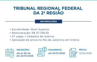 Concurso para magistratura da Segunda Região