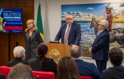 Presidente do TRF2 na reinauguração da Biblioteca STJ-Enfam