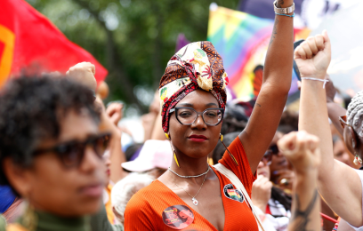 Marcha das Mulheres Negras, realizada na Esplanada dos Ministérios, em Brasília. Foto: Bruno Peres/Agência Brasil 
